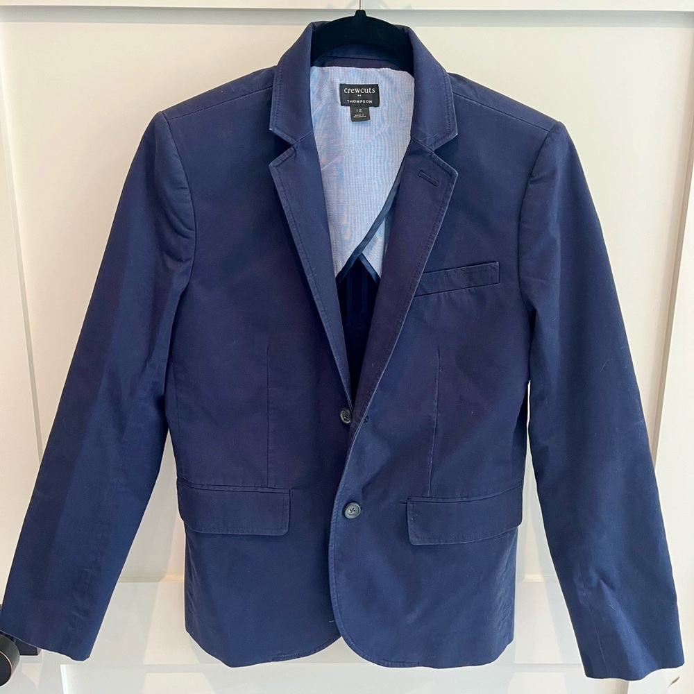 Boys J Crew Crewcuts Thompson suit in Navy Blue